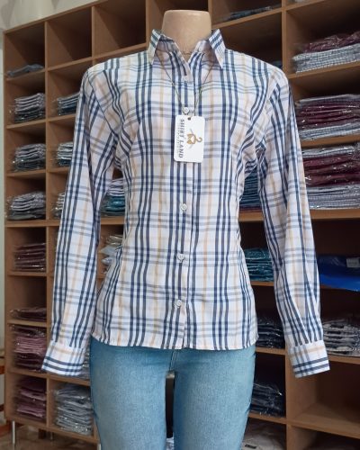 camisa feminina xadrez