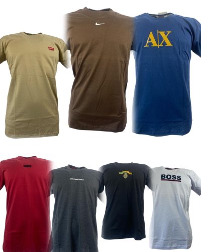 camiseta masculina confeccionada em algodao