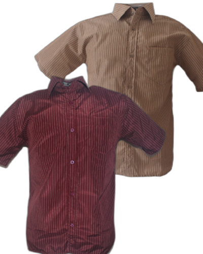 2 Camisa Social com bolso e corte tradicional